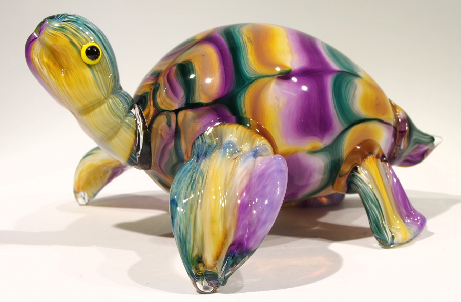 Art Glass Sea Turtle From Kela'sa Glass Gallery On Kauaii